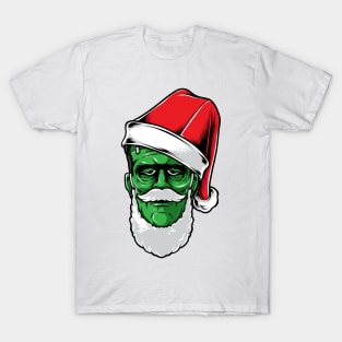 frankenstein mask christmas T-Shirt
